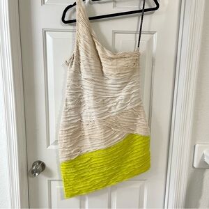 One shoulder Bebe Cocktail Dress Size L